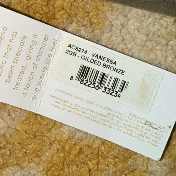 Kipling Dolan Handbag and Wallet Set Metallic Taupe - Picture 12 of 13